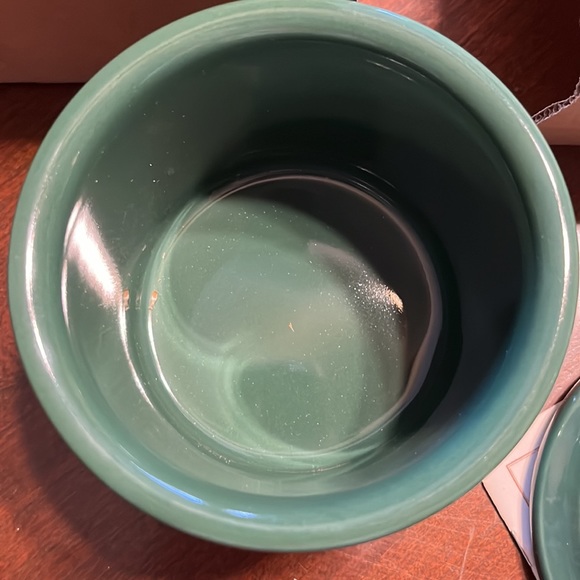 NIB Longaberger Ivy One Pint Salt Crock and Coaster Lid - Picture 3 of 8